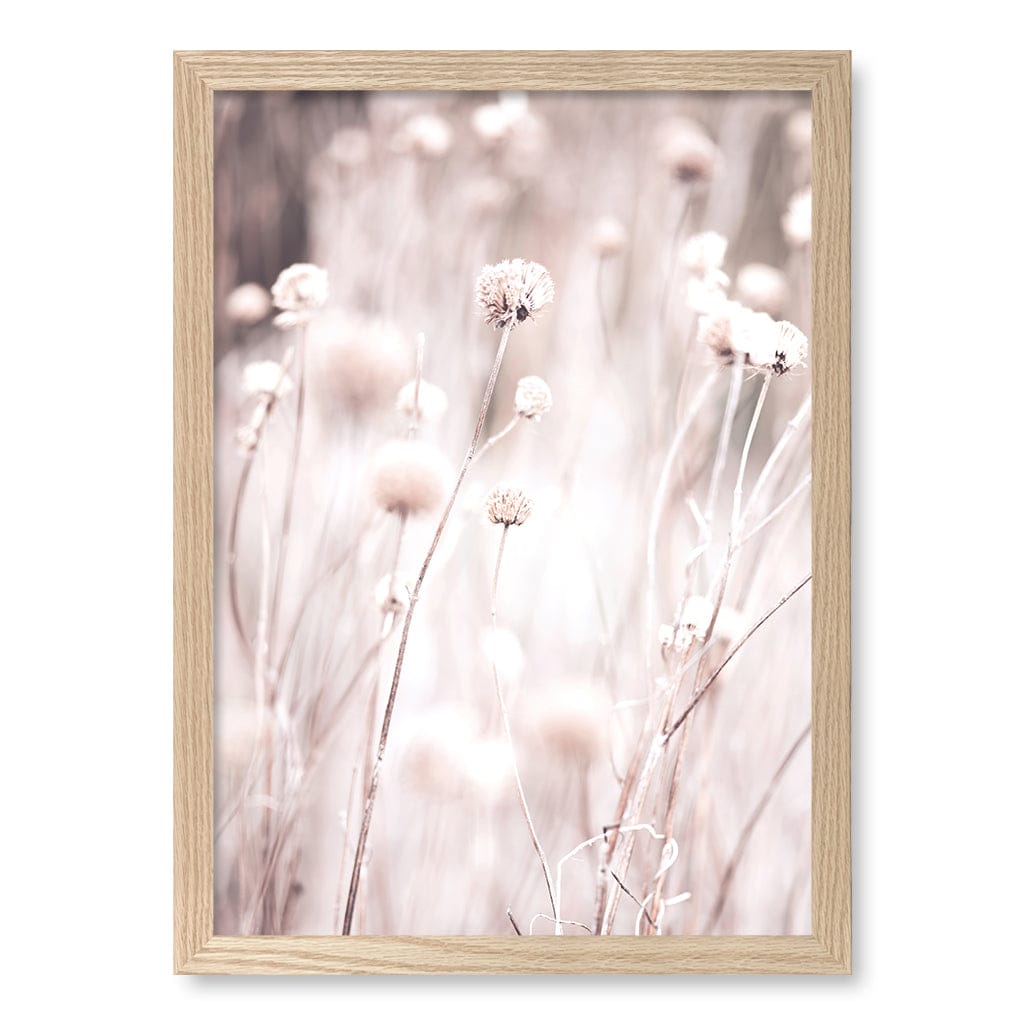 Soft Tone Grass Wall Art Print A3 (29.7 x 42cm) / Natural Oak Frame / No Border from our Australian Made Framed Wall Art, Prints & Posters collection by Profile Products (Australia) Pty Ltd