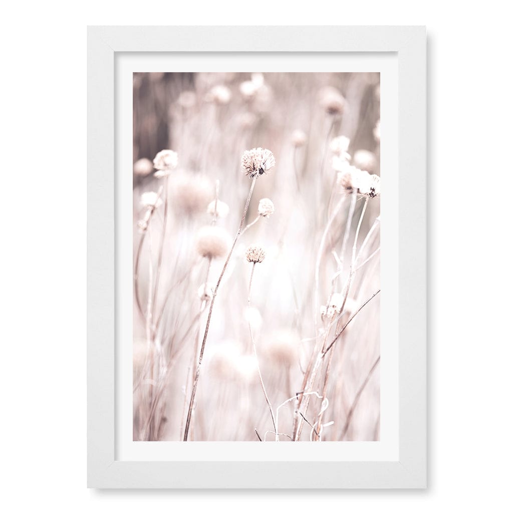 Soft Tone Grass Wall Art Print A4 (21 x 29.7cm) / Matte White Frame / White Border from our Australian Made Framed Wall Art, Prints & Posters collection by Profile Products (Australia) Pty Ltd