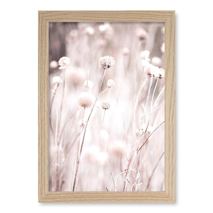 Soft Tone Grass Wall Art Print A4 (21 x 29.7cm) / Natural Oak Frame / No Border from our Australian Made Framed Wall Art, Prints & Posters collection by Profile Products (Australia) Pty Ltd