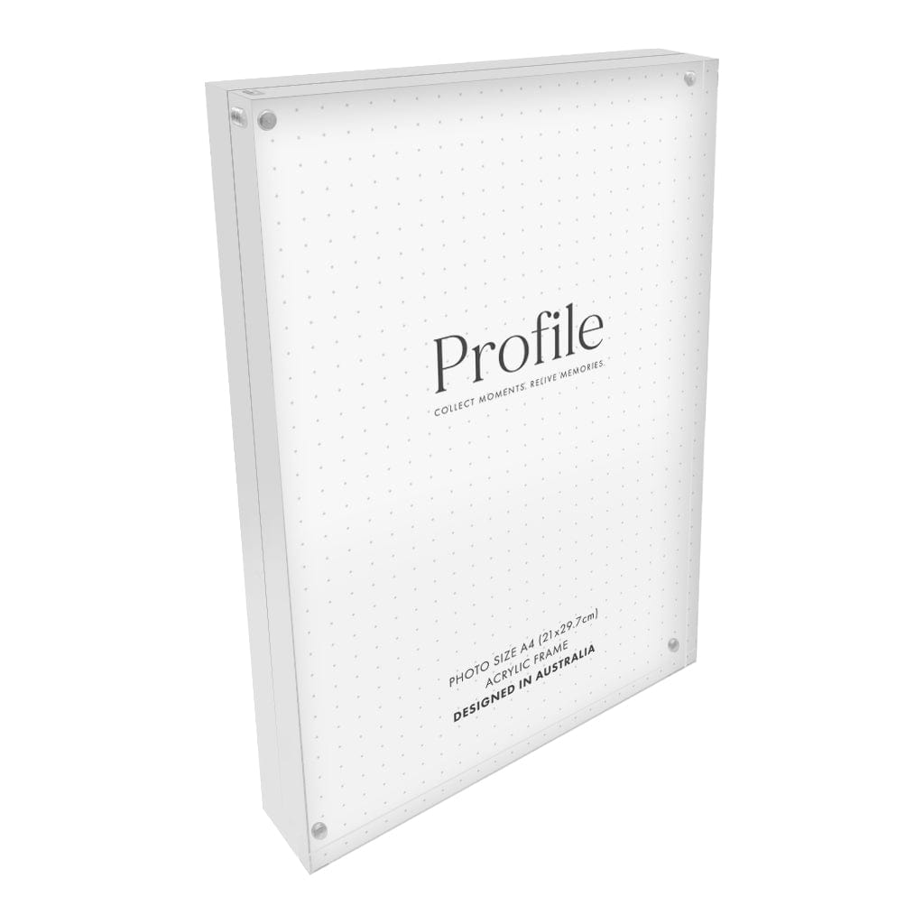 Solid Acrylic Sign Block Display Frames A4 (21x29.7cm) from our Acrylic Display Frames collection by Profile Products Australia