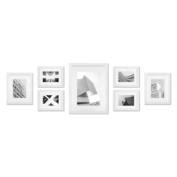 Studio Nova Gallery Frame Set E07 (7 Frames) White Gallery Wall Frame Set - 7 Frames from our Imported Picture Frames collection by Studio Nova