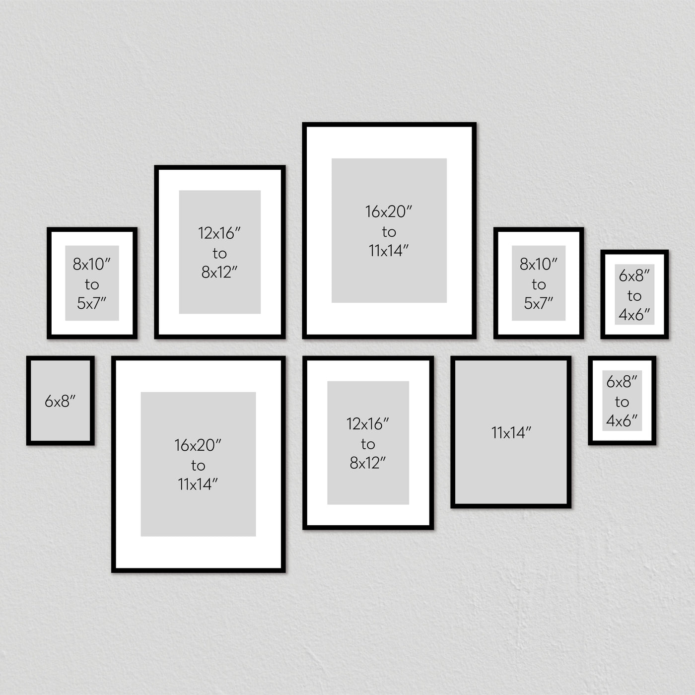Studio Nova Gallery Photo Wall Frame Set (10 Piece) from our Studio Nova Gallery Photo Wall Frame Sets collection by Profile Products Australia