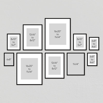 Studio Nova Gallery Photo Wall Frame Set (10 Piece) from our Studio Nova Gallery Photo Wall Frame Sets collection by Profile Products Australia