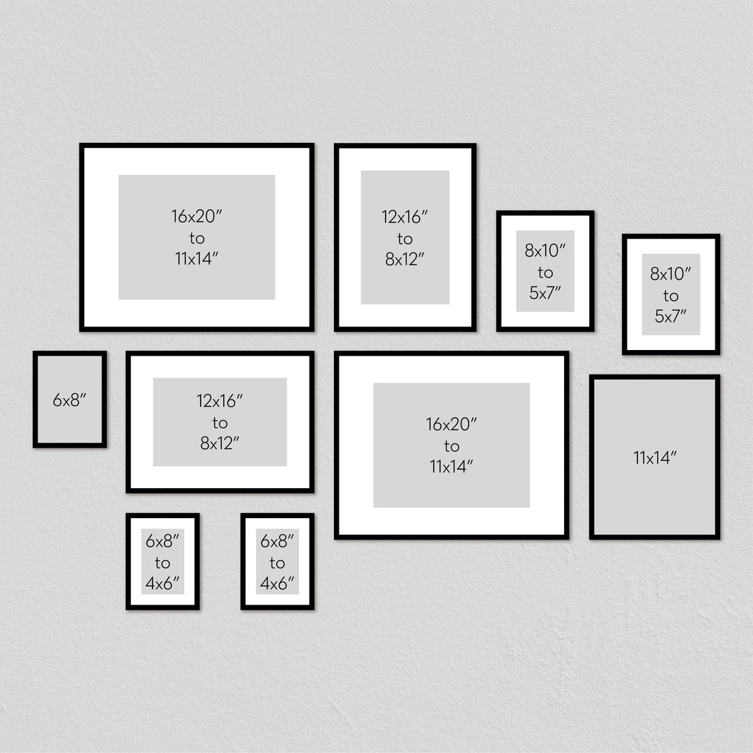 Studio Nova Gallery Photo Wall Frame Set (10 Piece) from our Studio Nova Gallery Photo Wall Frame Sets collection by Profile Products Australia