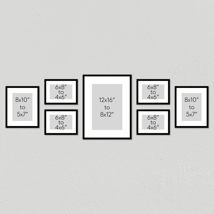Studio Nova Gallery Photo Wall Frame Set (7 Piece) from our Studio Nova Gallery Photo Wall Frame Sets collection by Profile Products (Australia) Pty Ltd