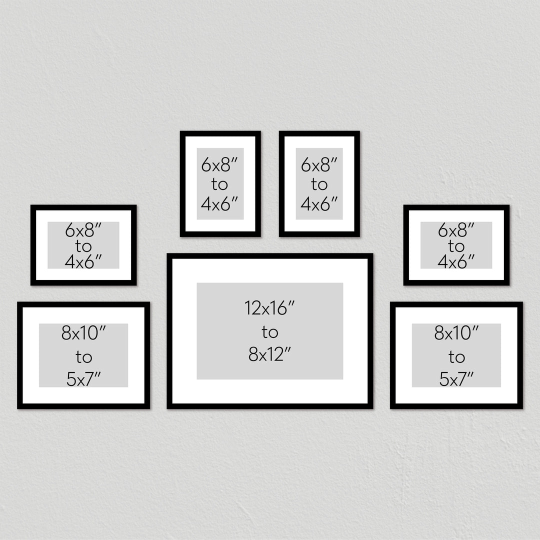 Studio Nova Gallery Photo Wall Frame Set (7 Piece) from our Studio Nova Gallery Photo Wall Frame Sets collection by Profile Products (Australia) Pty Ltd