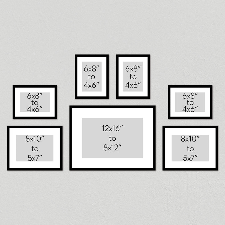 Studio Nova Gallery Photo Wall Frame Set (7 Piece) from our Studio Nova Gallery Photo Wall Frame Sets collection by Profile Products (Australia) Pty Ltd