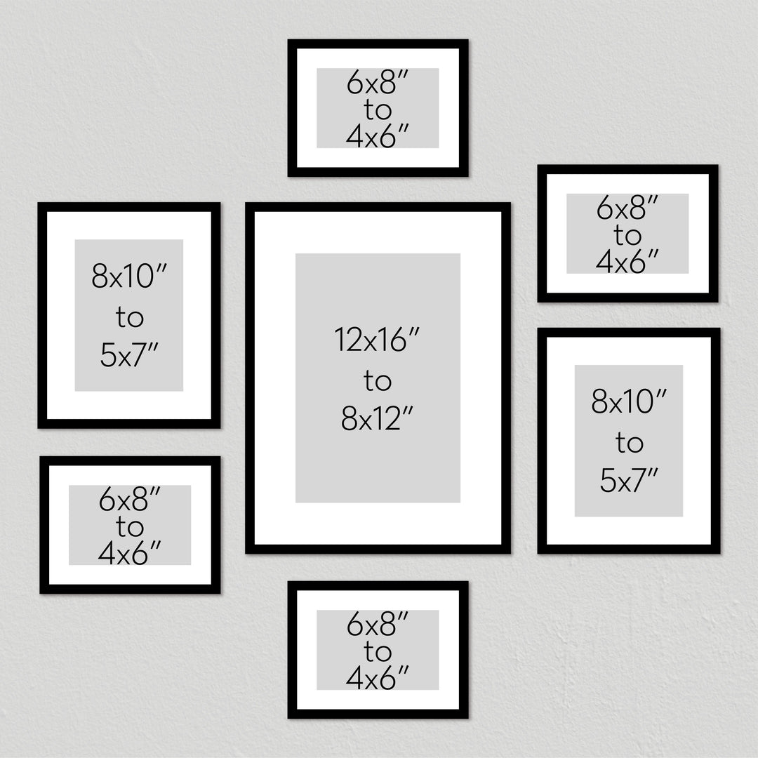 Studio Nova Gallery Photo Wall Frame Set (7 Piece) from our Studio Nova Gallery Photo Wall Frame Sets collection by Profile Products (Australia) Pty Ltd