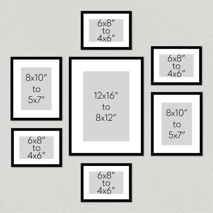 Studio Nova Gallery Photo Wall Frame Set (7 Piece) from our Studio Nova Gallery Photo Wall Frame Sets collection by Profile Products (Australia) Pty Ltd