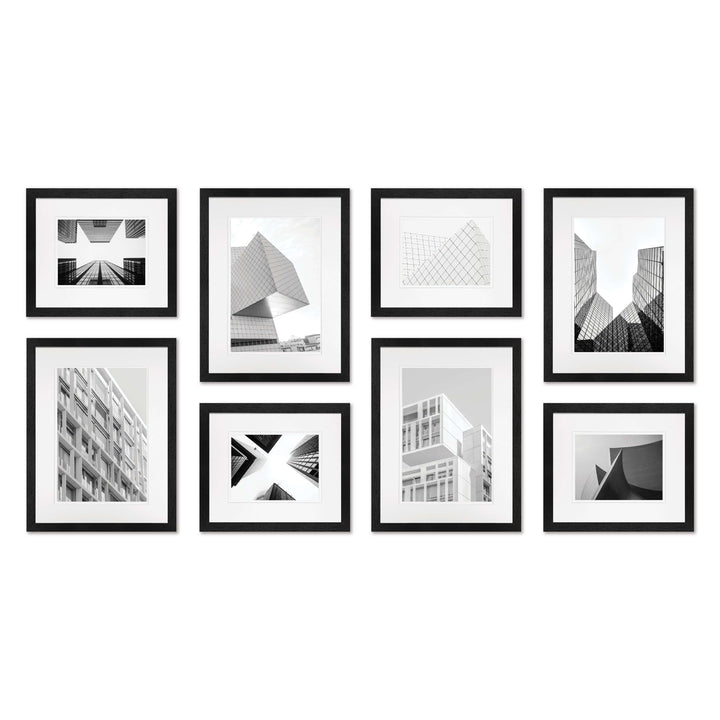 Studio Nova Gallery Photo Wall Frame Set (8 Piece) Black Gallery Wall Frame Set - 8 Frames from our Studio Nova Gallery Photo Wall Frame Sets collection by Profile Products Australia