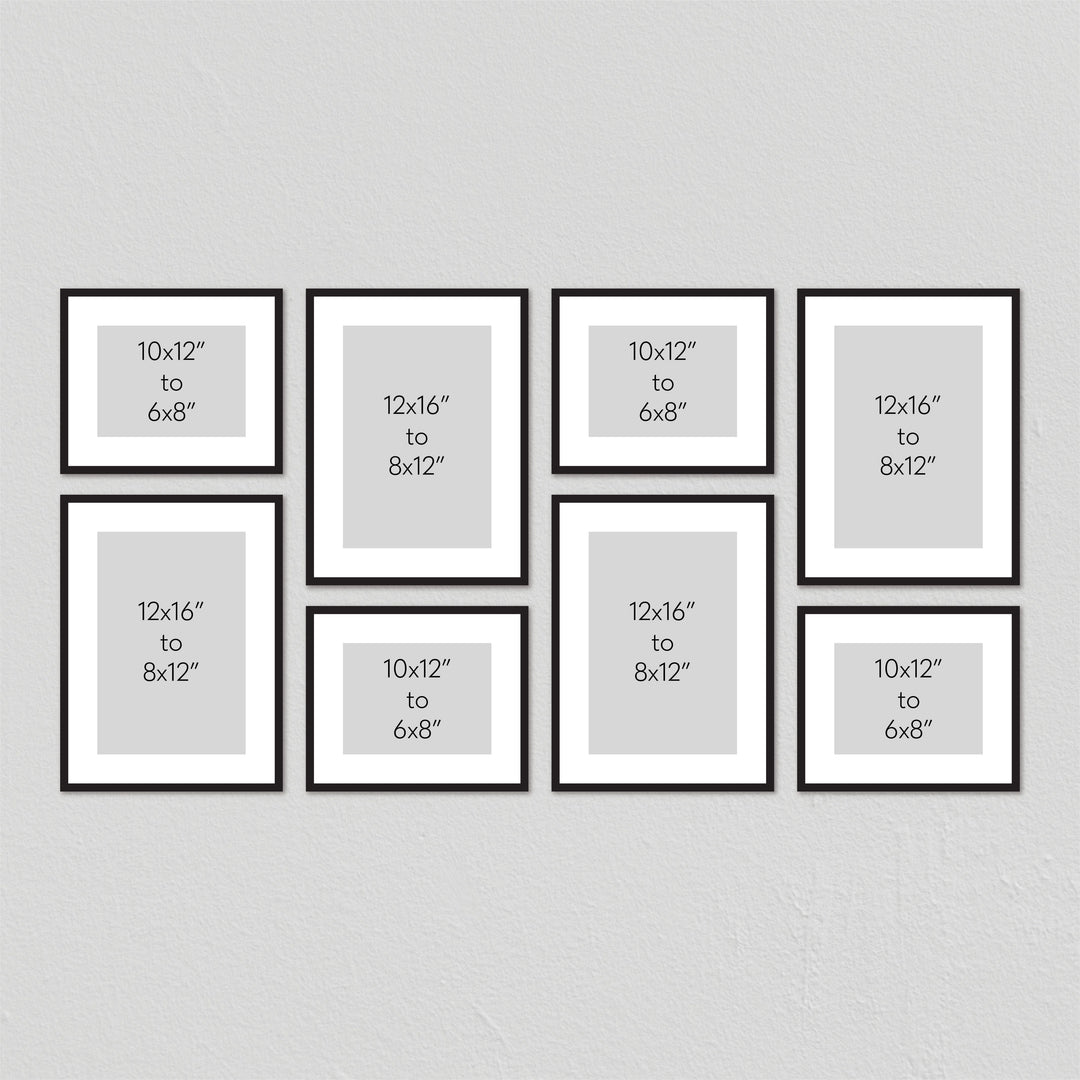 Studio Nova Gallery Photo Wall Frame Set (8 Piece) from our Studio Nova Gallery Photo Wall Frame Sets collection by Profile Products Australia