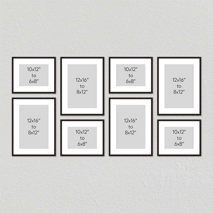 Studio Nova Gallery Photo Wall Frame Set (8 Piece) from our Studio Nova Gallery Photo Wall Frame Sets collection by Profile Products Australia