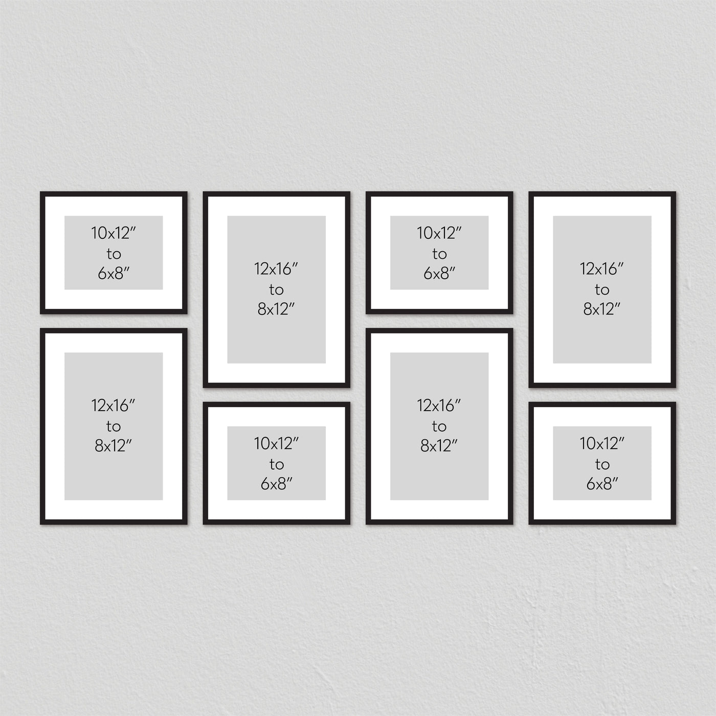 Studio Nova Gallery Photo Wall Frame Set (8 Piece) from our Studio Nova Gallery Photo Wall Frame Sets collection by Profile Products Australia