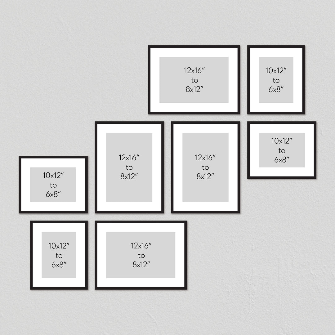 Studio Nova Gallery Photo Wall Frame Set (8 Piece) from our Studio Nova Gallery Photo Wall Frame Sets collection by Profile Products Australia