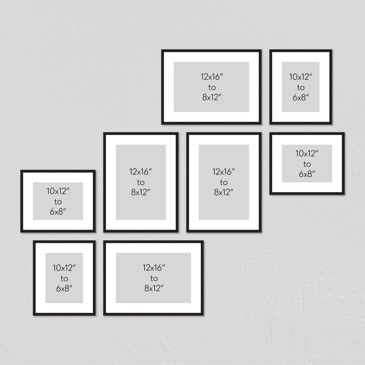 Studio Nova Gallery Photo Wall Frame Set (8 Piece) from our Studio Nova Gallery Photo Wall Frame Sets collection by Profile Products Australia