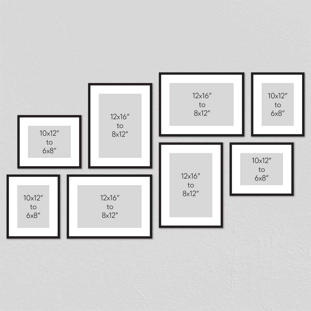 Studio Nova Gallery Photo Wall Frame Set (8 Piece) from our Studio Nova Gallery Photo Wall Frame Sets collection by Profile Products Australia