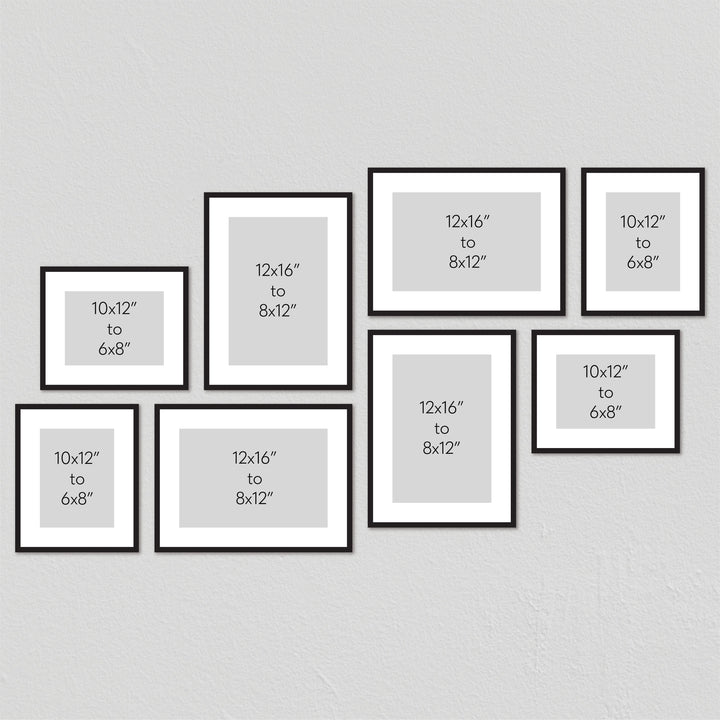 Studio Nova Gallery Photo Wall Frame Set (8 Piece) from our Studio Nova Gallery Photo Wall Frame Sets collection by Profile Products Australia