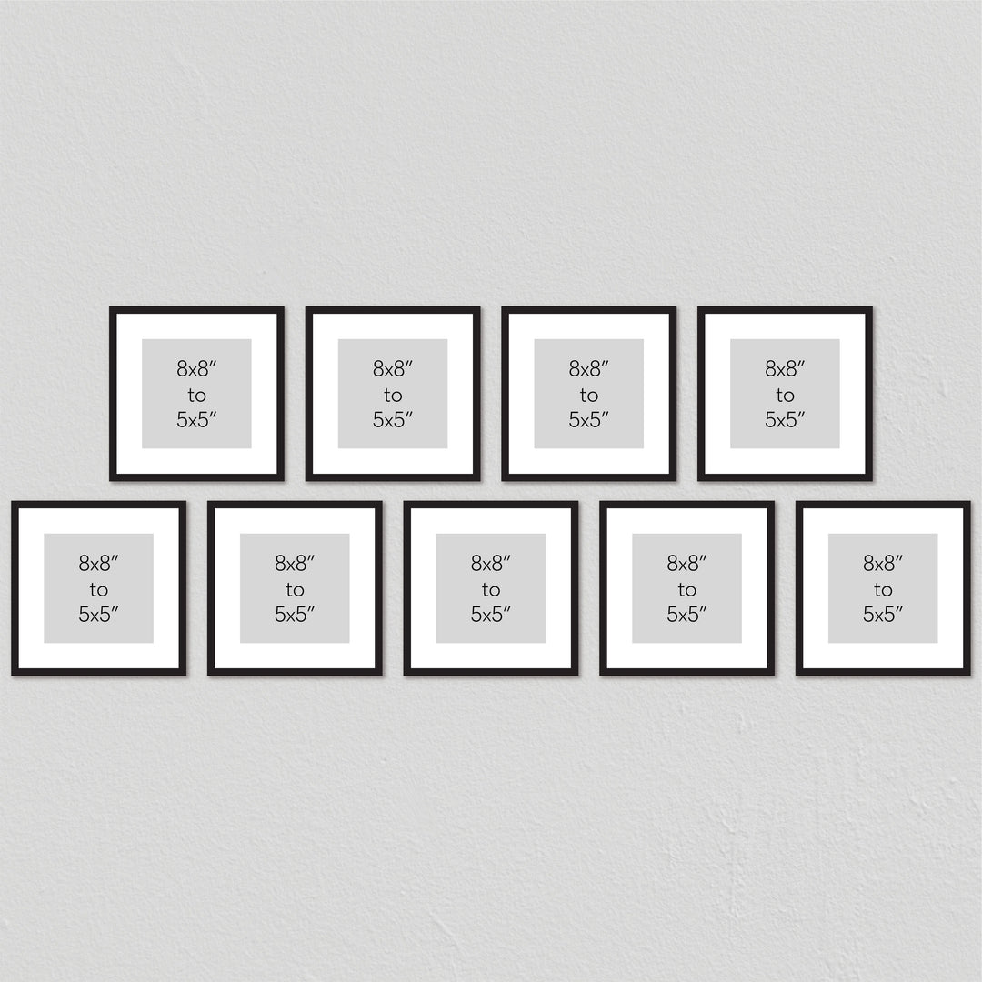 Studio Nova Gallery Photo Wall Square Frame Set (9 Piece) from our Studio Nova Gallery Photo Wall Frame Sets collection by Profile Products Australia