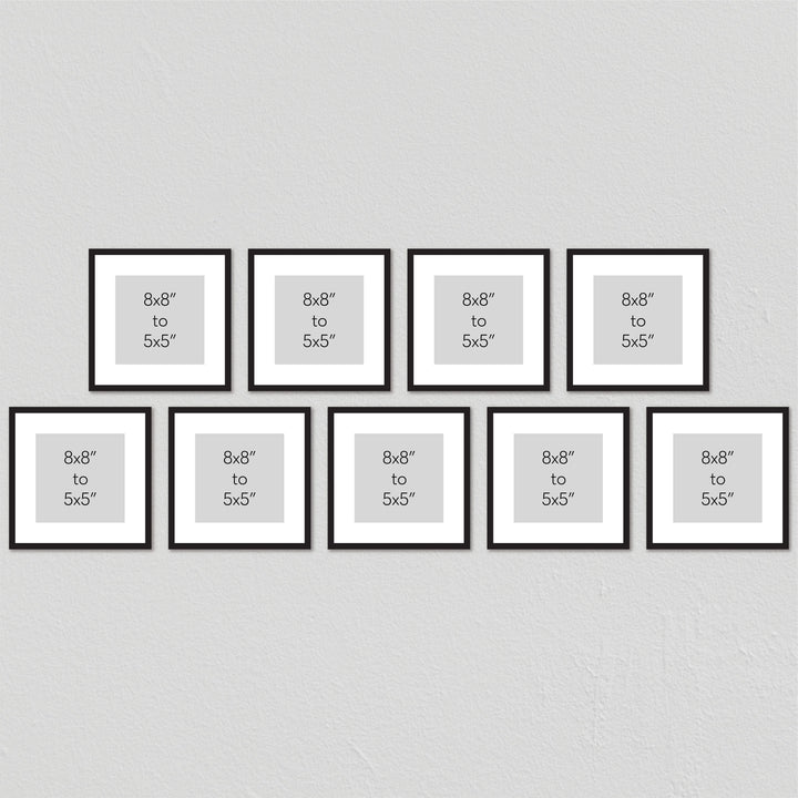 Studio Nova Gallery Photo Wall Square Frame Set (9 Piece) from our Studio Nova Gallery Photo Wall Frame Sets collection by Profile Products Australia