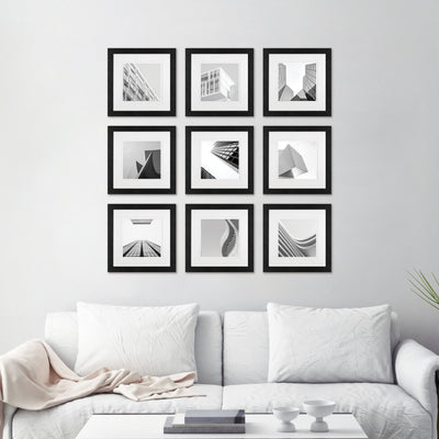 Studio Nova Gallery Photo Wall Square Frame Set (9 Piece) from our Studio Nova Gallery Photo Wall Frame Sets collection by Profile Products Australia