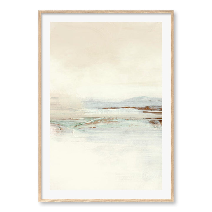 Sun Set 1 Wall Art Print A0 (84.1 x 118.9cm) / Natural Oak Frame / White Border from our Australian Made Wall Art collection by Profile Australia