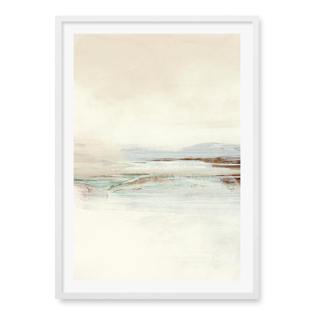 Sun Set 1 Wall Art Print A1 (59.4 x 84.1cm) / Matte White Frame / White Border from our Australian Made Wall Art collection by Profile Australia