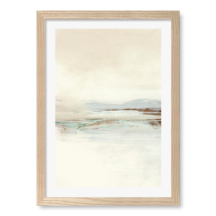 Sun Set 1 Wall Art Print A3 (29.7 x 42cm) / Natural Oak Frame / White Border from our Australian Made Wall Art collection by Profile Australia