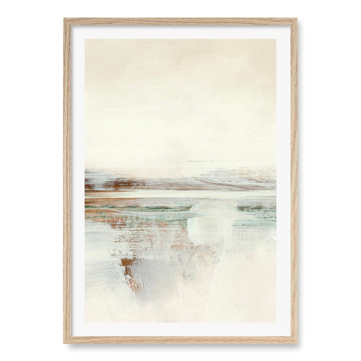 Sun Set No2 Wall Art Print A1 (59.4 x 84.1cm) / Natural Oak Frame / White Border from our Australian Made Wall Art collection by Profile Australia