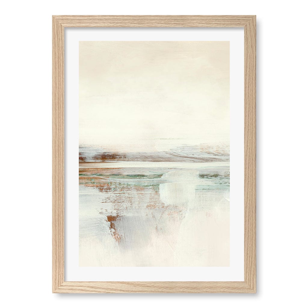 Sun Set No2 Wall Art Print A3 (29.7 x 42cm) / Natural Oak Frame / White Border from our Australian Made Wall Art collection by Profile Australia