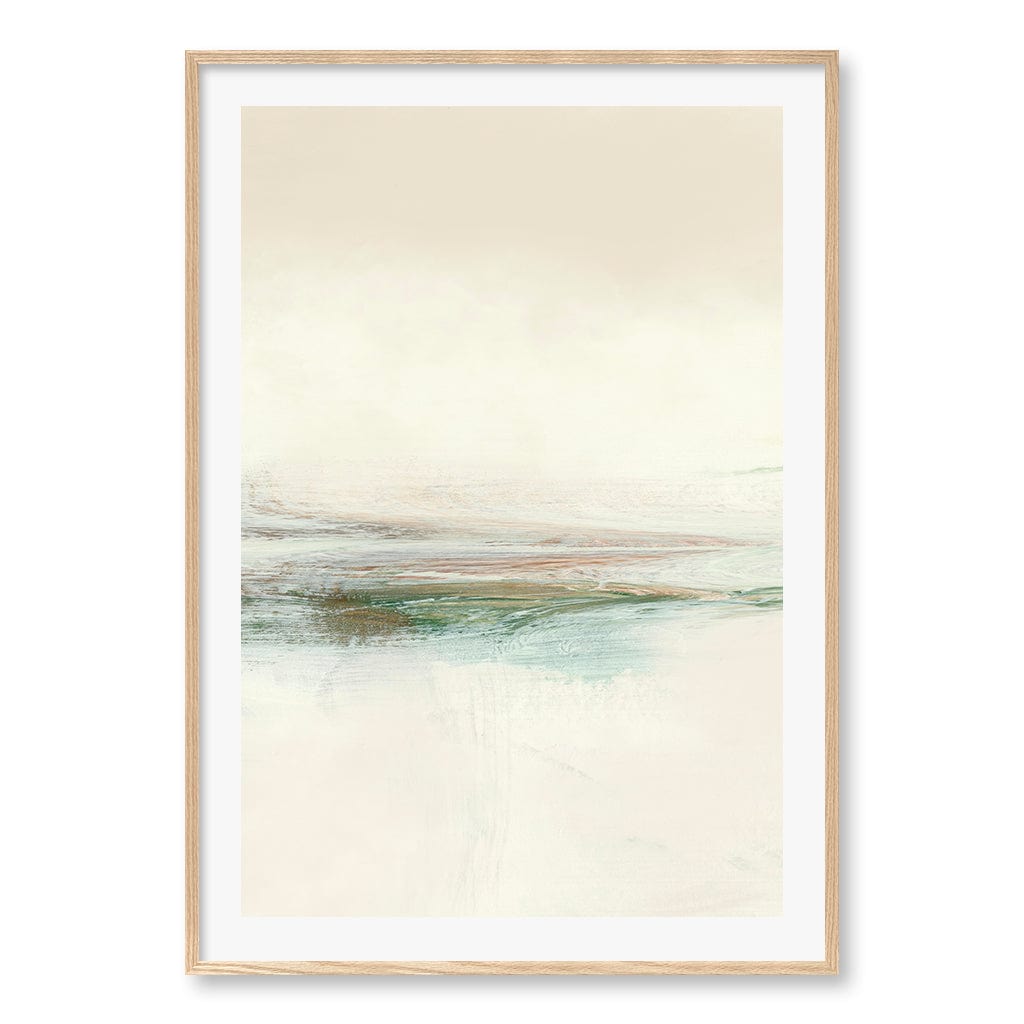 Sun Set No3 Wall Art Print A0 (84.1 x 118.9cm) / Natural Oak Frame / White Border from our Australian Made Wall Art collection by Profile Australia