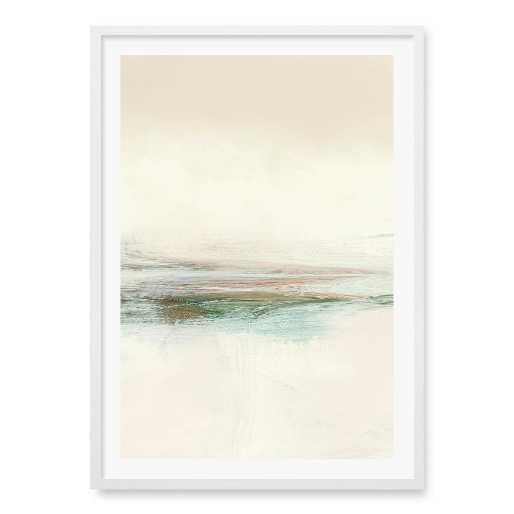 Sun Set No3 Wall Art Print A1 (59.4 x 84.1cm) / Matte White Frame / White Border from our Australian Made Wall Art collection by Profile Australia