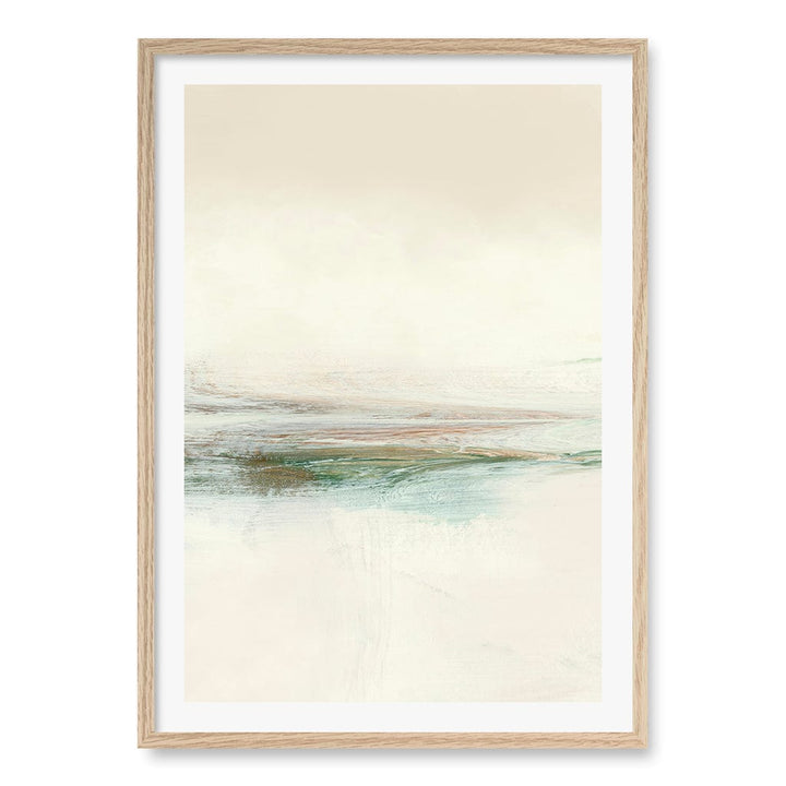Sun Set No3 Wall Art Print A1 (59.4 x 84.1cm) / Natural Oak Frame / White Border from our Australian Made Wall Art collection by Profile Australia