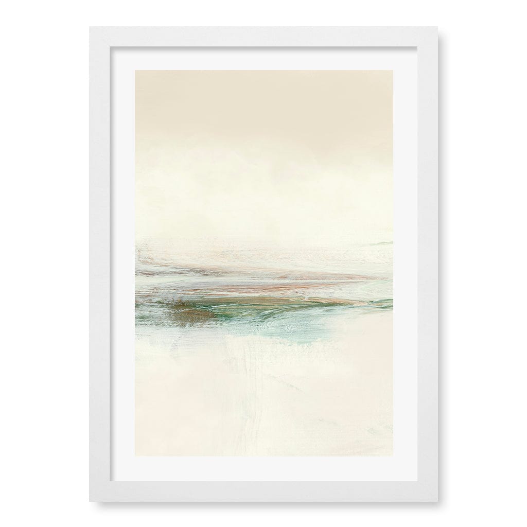 Sun Set No3 Wall Art Print A3 (29.7 x 42cm) / Matte White Frame / White Border from our Australian Made Wall Art collection by Profile Australia
