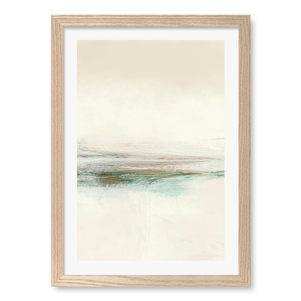 Sun Set No3 Wall Art Print A3 (29.7 x 42cm) / Natural Oak Frame / White Border from our Australian Made Wall Art collection by Profile Australia