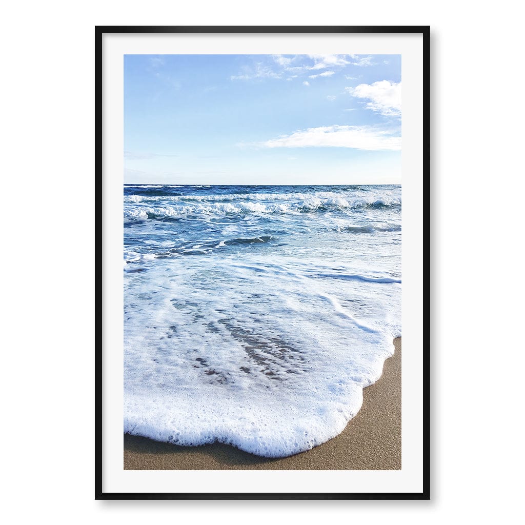 Sunrise Beach Foam Wall Art Print A0 (84.1 x 118.9cm) / Matte Black Frame / White Border from our Australian Made Framed Wall Art, Prints & Posters collection by Profile Products (Australia) Pty Ltd