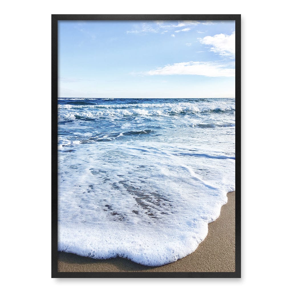 Sunrise Beach Foam Wall Art Print A1 (59.4 x 84.1cm) / Matte Black Frame / No Border from our Australian Made Framed Wall Art, Prints & Posters collection by Profile Products (Australia) Pty Ltd