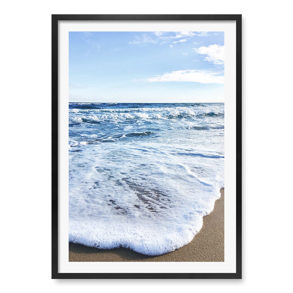 Sunrise Beach Foam Wall Art Print A1 (59.4 x 84.1cm) / Matte Black Frame / White Border from our Australian Made Framed Wall Art, Prints & Posters collection by Profile Products (Australia) Pty Ltd