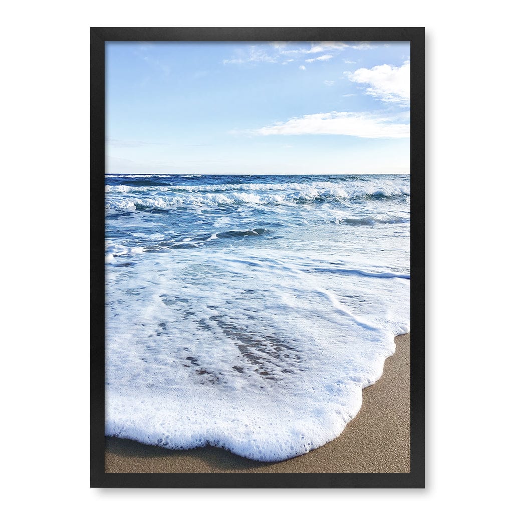 Sunrise Beach Foam Wall Art Print A2 (42 x 59.4cm) / Matte Black Frame / No Border from our Australian Made Framed Wall Art, Prints & Posters collection by Profile Products (Australia) Pty Ltd