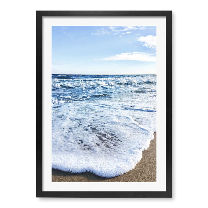 Sunrise Beach Foam Wall Art Print A2 (42 x 59.4cm) / Matte Black Frame / White Border from our Australian Made Framed Wall Art, Prints & Posters collection by Profile Products (Australia) Pty Ltd