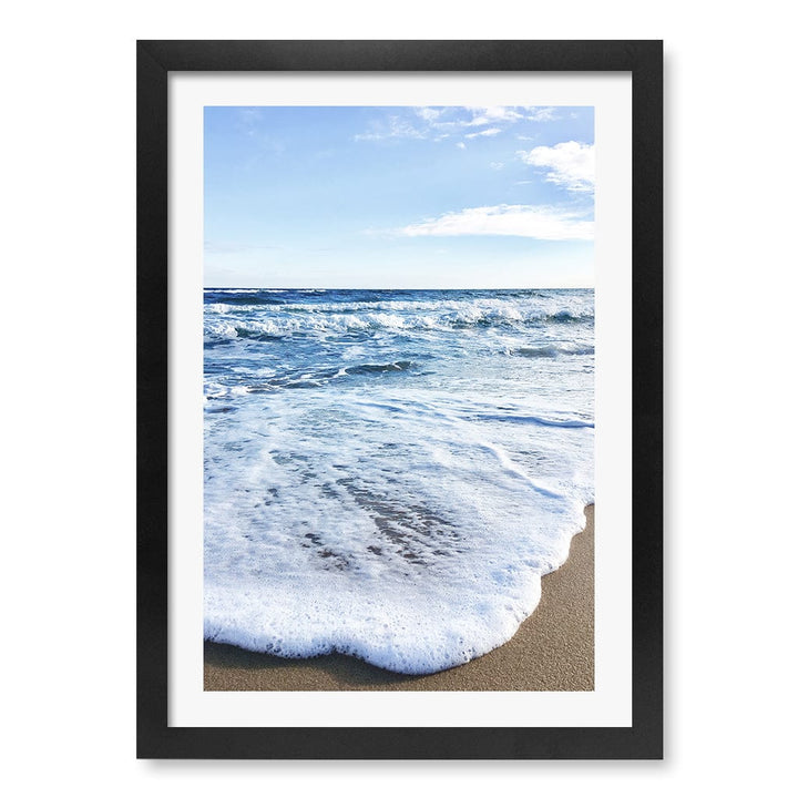 Sunrise Beach Foam Wall Art Print A3 (29.7 x 42cm) / Matte Black Frame / White Border from our Australian Made Framed Wall Art, Prints & Posters collection by Profile Products (Australia) Pty Ltd