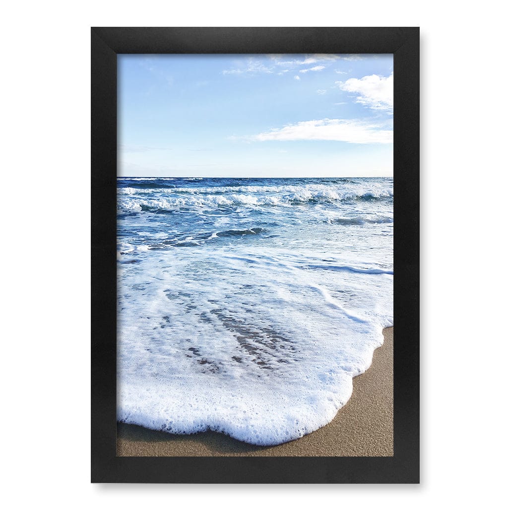Sunrise Beach Foam Wall Art Print A4 (21 x 29.7cm) / Matte Black Frame / No Border from our Australian Made Framed Wall Art, Prints & Posters collection by Profile Products (Australia) Pty Ltd