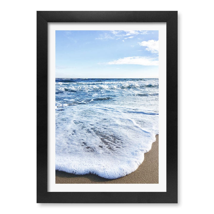 Sunrise Beach Foam Wall Art Print A4 (21 x 29.7cm) / Matte Black Frame / White Border from our Australian Made Framed Wall Art, Prints & Posters collection by Profile Products (Australia) Pty Ltd