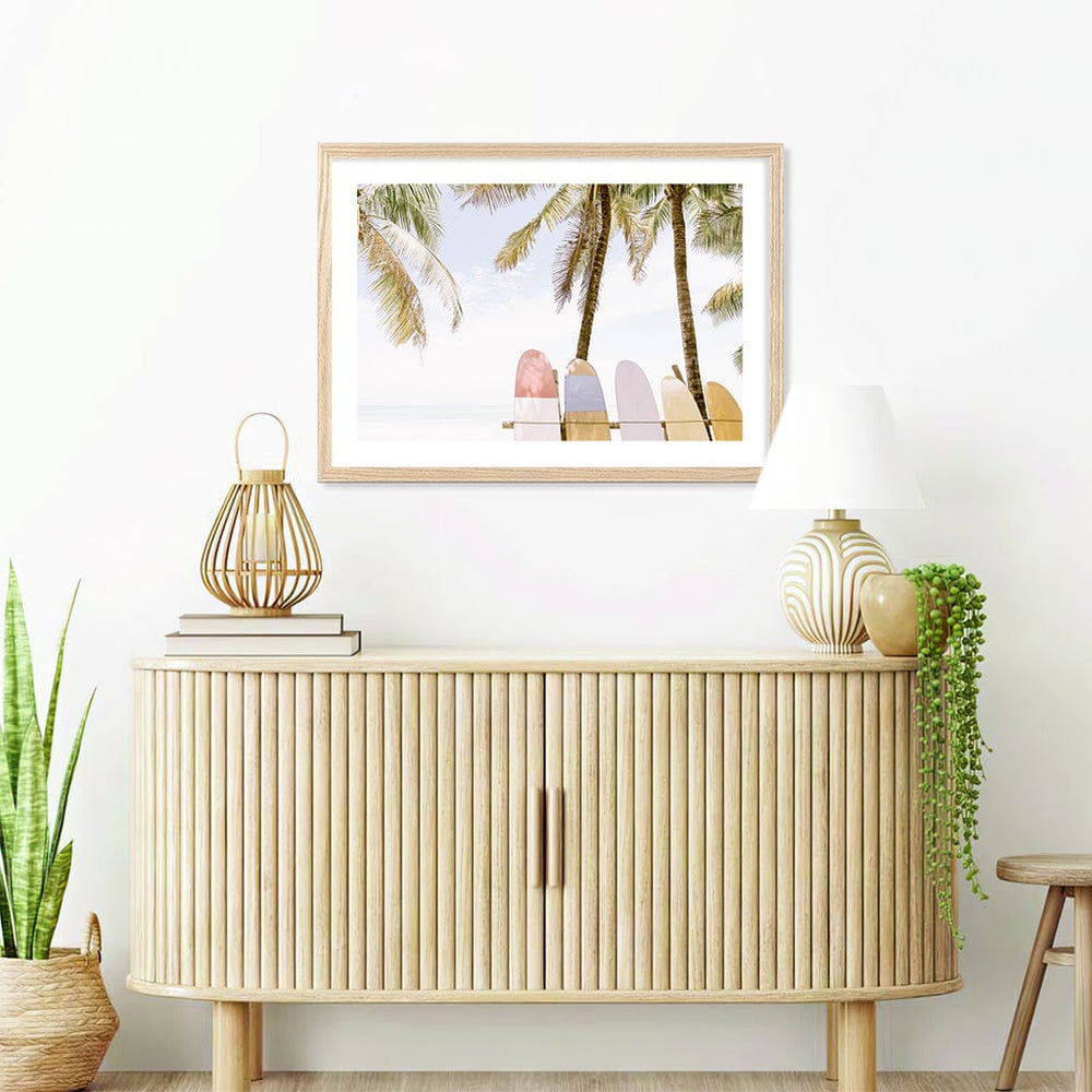 Surfboard Rack 1 Wall Art Print from our Australian Made Framed Wall Art, Prints & Posters collection by Profile Products (Australia) Pty Ltd