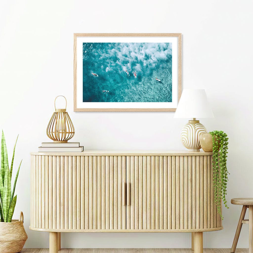 Surfers at Bondi Wall Art Print from our Australian Made Framed Wall Art, Prints & Posters collection by Profile Products (Australia) Pty Ltd