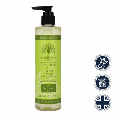 Tea Tree Oil Hand Wash from our Liquid Hand & Body Soap collection by The English Soap Company