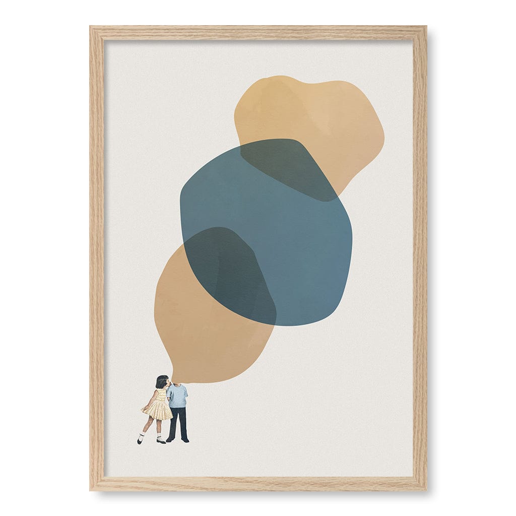 Tell Me Stories Wall Art Print A2 (42 x 59.4cm) / Natural Oak Frame / No Border from our Australian Made Framed Wall Art, Prints & Posters collection by Profile Products (Australia) Pty Ltd