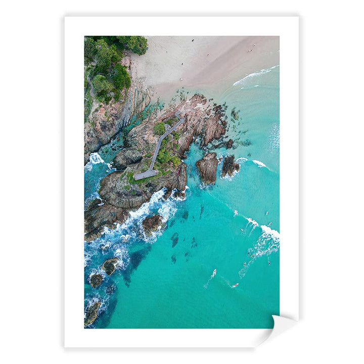 The Pass Byron Wall Art Print A4 (21 x 29.7cm) / Print Only / White Border from our Australian Made Framed Wall Art, Prints & Posters collection by Profile Products (Australia) Pty Ltd