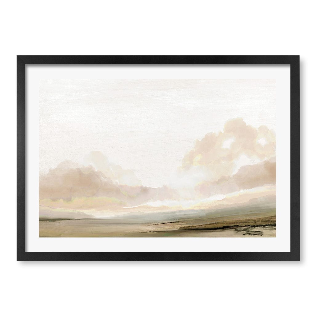 The South Abstract Wall Art Print by Dan Hobday A4 (21 x 29.7cm) / Matte Black Frame / White Border from our Australian Made Framed Wall Art, Prints & Posters collection by Profile Products (Australia) Pty Ltd