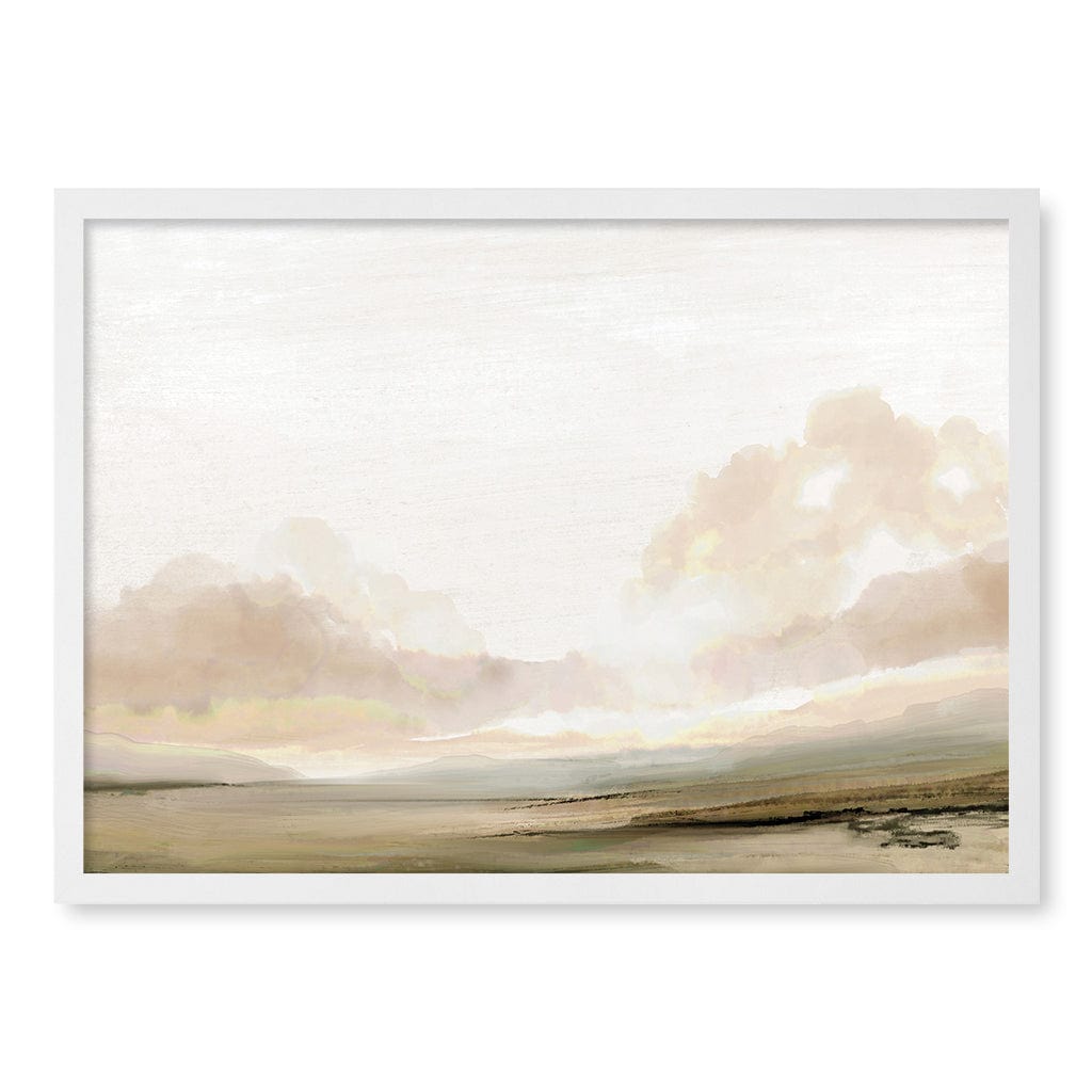 The South Abstract Wall Art Print by Dan Hobday A4 (21 x 29.7cm) / Matte White Frame / No Border from our Australian Made Framed Wall Art, Prints & Posters collection by Profile Products (Australia) Pty Ltd