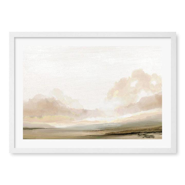 The South Abstract Wall Art Print by Dan Hobday A4 (21 x 29.7cm) / Matte White Frame / White Border from our Australian Made Framed Wall Art, Prints & Posters collection by Profile Products (Australia) Pty Ltd